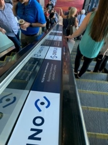 Picture of Registration and Entrance Escalator Signage